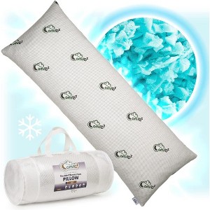 Comfez Shredded Memory Foam Pillow with Removable Cover - Single Pillow White - 1 of 4