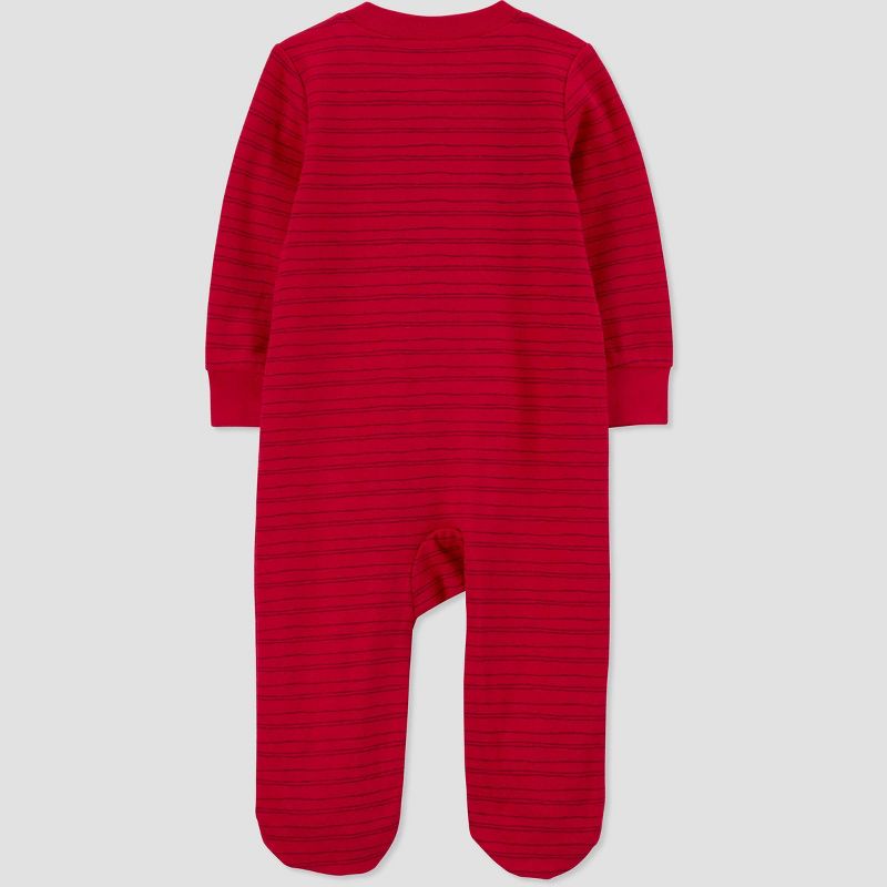 Carter&#39;s Just One You&#174;️ Baby Boys&#39; Loved Bear Footed Pajama - Red, 2 of 5