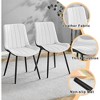 KTMBDW Upholstered Dining Chairs Set of 4, Modern PU Leather Dining Room Kitchen Side Chair with Padded Seat & Metal Legs, Restaurant/Cafe - 3 of 4
