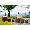SpassWay 22" Dia Outdoor Indoor Ceramic Planter Pot Decorative Planter with Drainage Hole Patio Flower Pot - 4 of 4