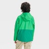 Boys' Solid Colorblock Rain Coat - Cat & Jack™ Jade Green - 2 of 3