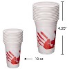 ArtCreativity Blood Print Halloween Party Plastic Cups- 10 oz (Set of 50) - 4 of 4