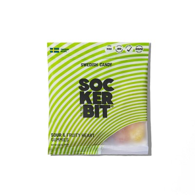 Sockerbit Sour & Fruity Heart Gummy Candies - 2.82oz