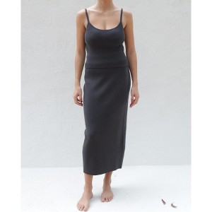 Women's Cotton Seraphina Cami in Iron by Tomorrow Studio - 1 of 4