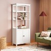 72" Bookcase Open Top with Storage Traditional and Classic White - Room Essentials™ - 2 of 4