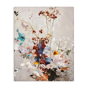 Stupell Industries Earth Tones Floral Abstraction Canvas Art - 1 of 4