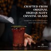 Bruno Magli Whiskey Glasses with Gold Rim, Set of 4, 10-Oz Old Fashion Glasses, Ribbed Barware Glasses for Scotch, Bourbon, and Liquor, Smoke Gray - 3 of 4