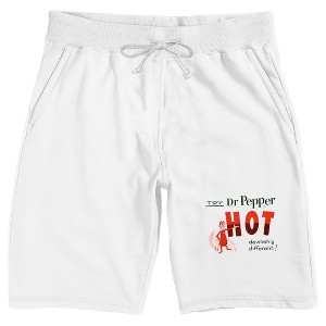 Dr Pepper Men's White Sleep Pajama Shorts - 1 of 4