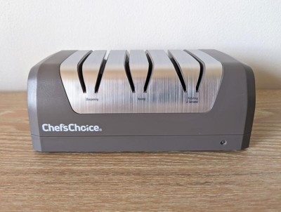 Chef'schoice Rechargeable Three-stage Dc 320 Electric Knife Sharpener For  Most Knives, In Slate Gray (shc32bgy11) : Target