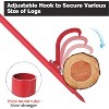 Acekool 61in Cant Hook Logging Tool with Adjustable Hook & Rubber Grip,Log Roller for Timber Firewood,19in Max Opening,Outdoor Garage Shop - 4 of 4