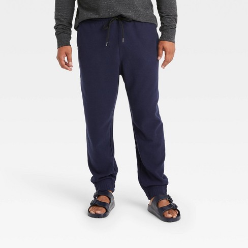 Men's Big & Tall Tapered Thermal Jogger Pants - Goodfellow & Co™ Xavier Navy  5xlt : Target