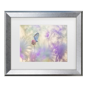 Trademark Fine Art - Henrik Spranz Pulsatilla Meadow Matted Framed Art - 1 of 4