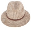 CTM Women's Chenille Ribbed Knit Fedora with Hatband - 4 of 4