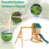 YOOCOZZ  3-in-1 Outdoor Swing Set with Slide and Climber - 3 of 4