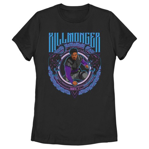 Women's Marvel What If…? Killmonger T-shirt - Black - 2x Large : Target