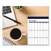 Three Month Desk Pad, 22 x 17, White/Blue/Teal Sheets, Blue Binding, Blue Corners, 14-Month: Dec 2025 to Jan 2027 - 2 of 4