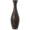 Uniquewise Modern Decorative Brown Textured Design Floor Flower Vase, for Living Room, Entryway or Dining Room, 31 inch - 3 of 4