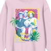 Golden Girls Pastel Art Crew Neck Long Sleeve Cradle Pink Women's Sweatshirt - 2 of 2