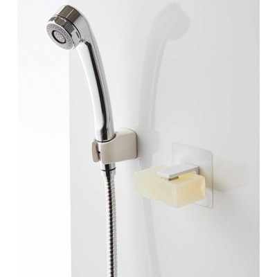 White Stainless Steel Adhesive Magnetic Soap Holder