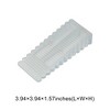 Unique Bargains Door Stop Under-Door Installation Small Wave Edges 3.66"x1.57"x0.59" 1 Pc - 3 of 4