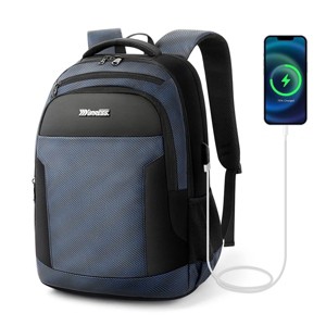 NEW YORK XPRESS HB-2116 Large Travel Backpack, 20'' BLACK NAVY - 1 of 4