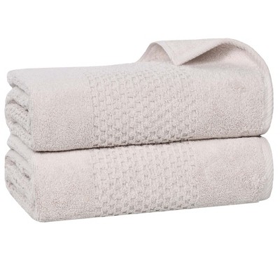 Zero Twist Waffle Textured Cotton Medium Weight Towel Set by Blue Nile Mills