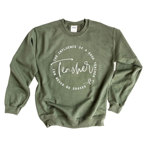 Simply Sage Market Women's Graphic Sweatshirt Influence Of A Good Teacher Circle - image 1 of 3