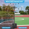 Portable Basketball Hoop & Goal Basketball Stand Height Adjustable 6.2-8.5ft with 35.4Inch Transparent Backboard & Wheels - 2 of 4
