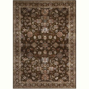 Vintage Washable Area Rug - Low Pile Non-Slip Carpet with Rubber Backing, Distressed Pattern for Living Room, Bedroom & Home Office - 1 of 4