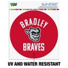 Bradley University Braves Automotive Car Window Locker Circle Bumper Sticker - 2 of 4