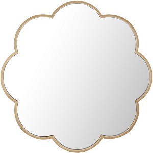 Kessli Mirror - 28" x 28" - MRR1052 - Gold - Safavieh - 1 of 4
