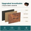 Gulches Modern Tall Fabric Storage Dresser, Brown, Wooden Top, 6 Drawers, Steel Frame, Anti-Tipping - 4 of 4