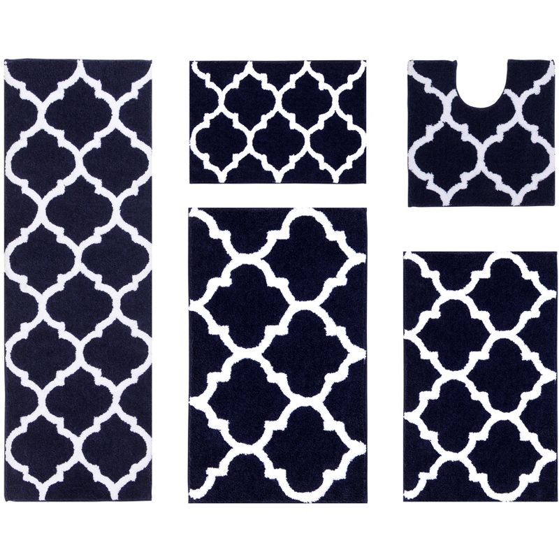 Marrakesh Collection 100% Polyester Bath Rug - Better Trends, 3 of 7