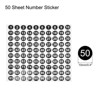 Unique Bargains Office Home Warehouse Self-Adhesive 1-100 Round Number Labels 50 Sheets - 2 of 4