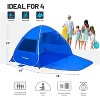 MaseiKar UPF 50+ Pop Up Beach Tent Sun Shelter for 3/4 Person, Portable Beach Umbrella Cabana - 2 of 4