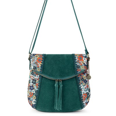 The Sak Women's Silverlake Crossbody, Emerald Mojave Garden