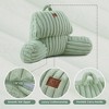 Amelie Home Faux Fur Backrest Reading Pillow with Pockets - 3 of 4