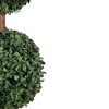 Northlight 38" Artificial Two-Tone Boxwood Triple Ball Topiary Tree with Round Pot, Unlit - 4 of 4