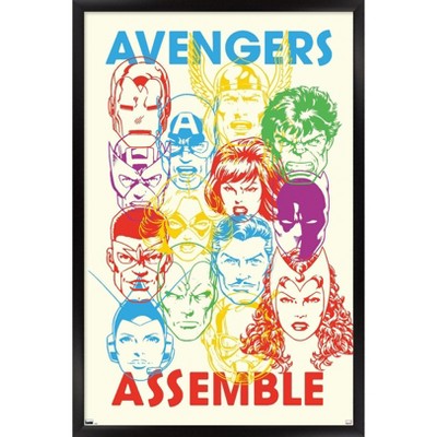 Trends International Marvel Avengers: Beyond Earth's Mightiest - Assemble Framed Wall Poster Prints