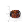 Black Bow Jewelry Fenton Sterling Silver Black/Orange Autumn Fires Glass Bead Charm - 2 of 4