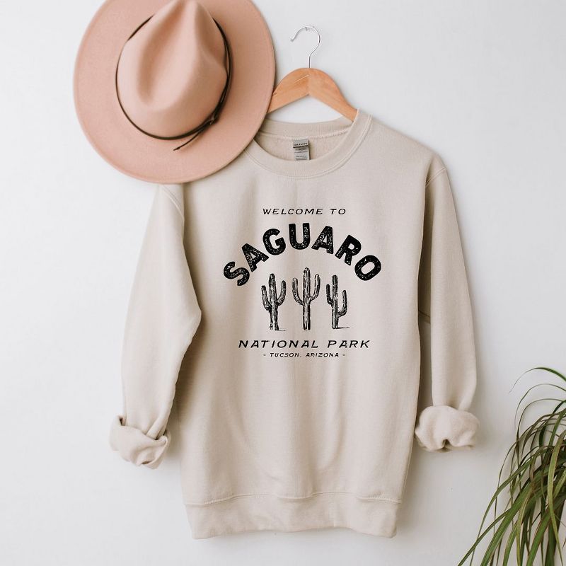Simply Sage Market Women's Graphic Sweatshirt Vintage Saguaro National Park, 3 of 4