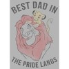 Men's The Lion King Simba and Mufasa Best Dad in the Pride Lands Pull Over Hoodie - 2 of 4