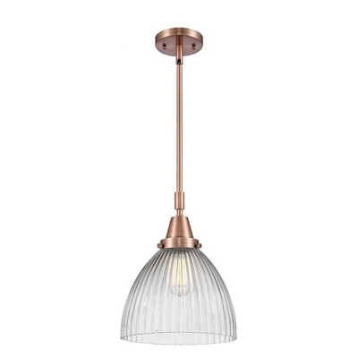 Seneca Falls - 1 Light Stem Hung Mini Pendant In Traditional Style-13.13 Inches Tall and 9.5 Inches Wide