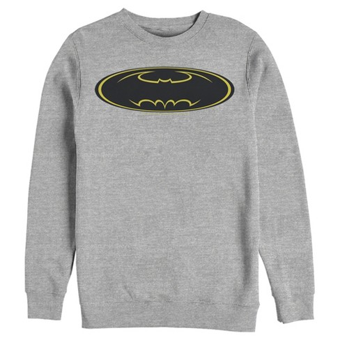 Men's Batman Logo Modern Wing Sweatshirt - Athletic Heather - Small : Target