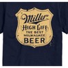 Men's - Miller High Life - The Best Wilwaukee Beer Vintage Crest Logo Short Sleeve Graphic T-Shirt - 2 of 4