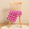 1pc Checkered Flannel Fleece Throw Blanket Soft Cozy Checkerboard Grid Print Chessboard Gingham Pattern Blankets, Christmas Gifts. - 3 of 4