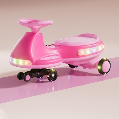 JUJABU 12V Kids Electric Ride-On Car with Lights, Music, Anti-Rollover Design for Boys & Girls 3+, Indoor & Outdoor Fun