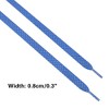 INSPIRE CHIC Reflective Dual Color Checkered Woven Flat Shoelaces 2 Pairs - 3 of 4