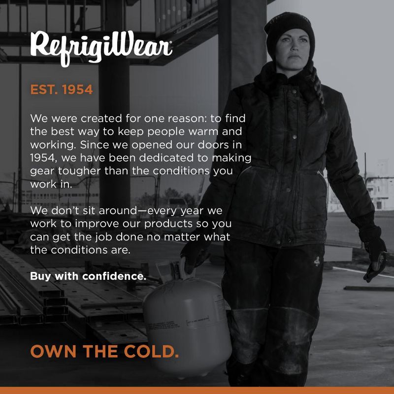RefrigiWear Women's Insulated Iron-Tuff Polar Jacket with Soft Fleece Collar, 6 of 10