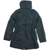Yoki Big Girls' Lightweight Hidden Zipper Hood Trench Jackets - 2 of 4